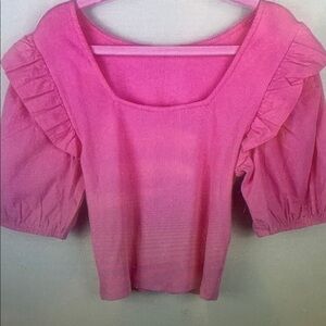 Pink Ruffled Kids Blouse